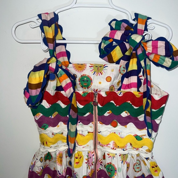 CeliaB Suhail Dress Sun Moon Print Astronomy Kitschy Whimsical Colorful dress xs - Picture 9 of 14